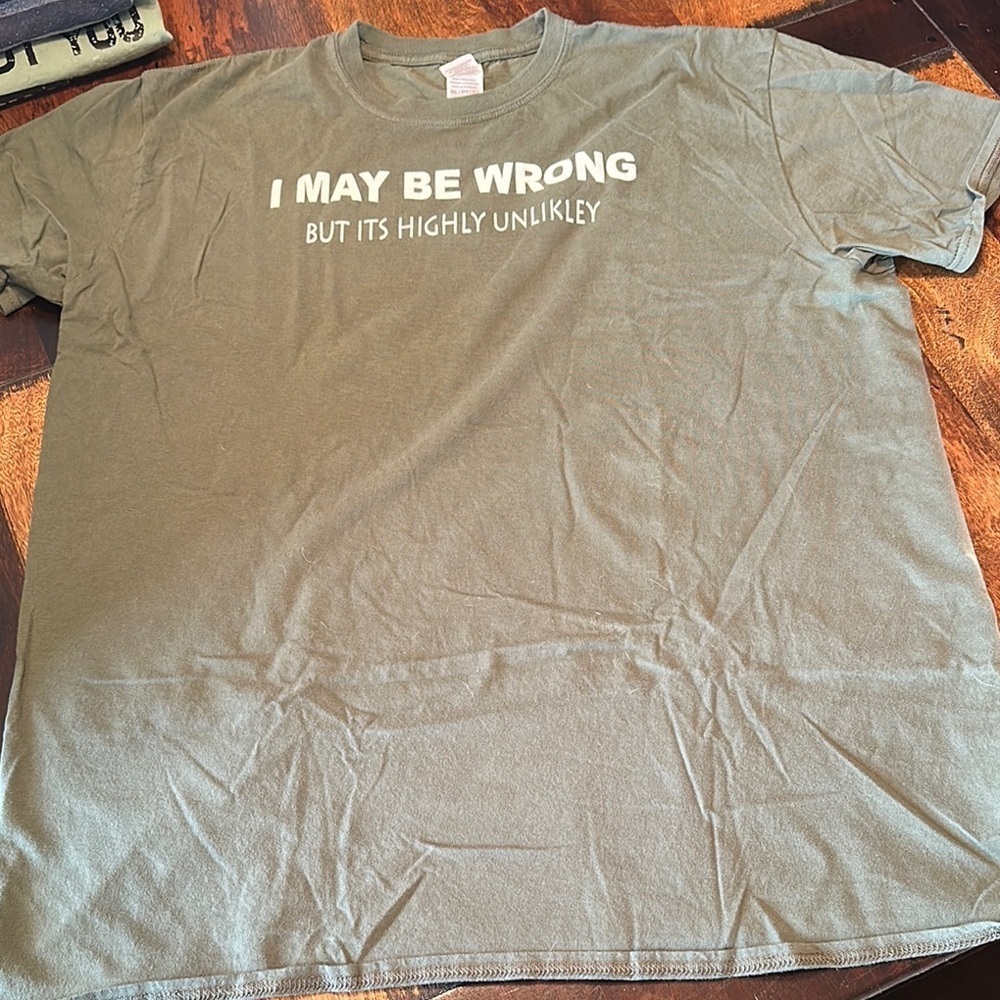 Slogan men’s T shirt size 2XL - Picture 2 of 7